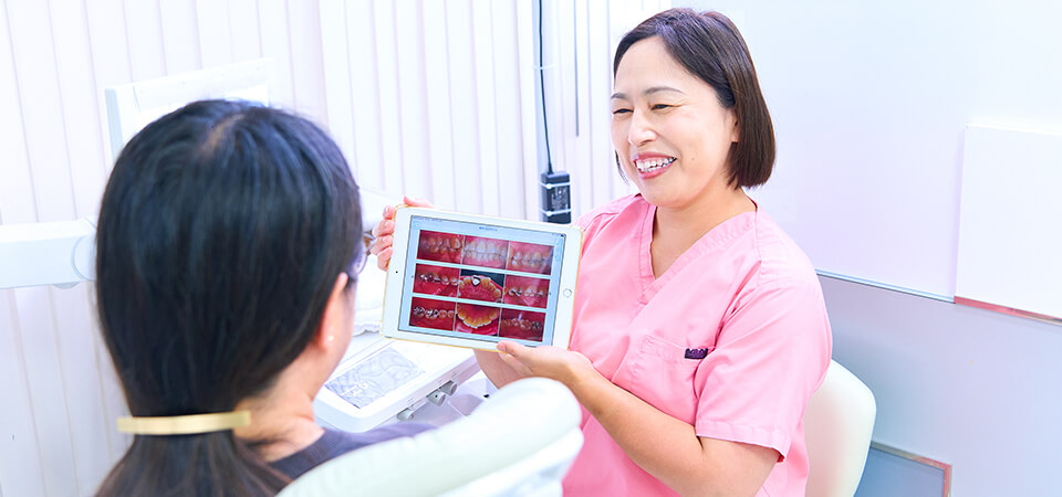 患者さんに理解していただくために、さまざまな視点から詳しく診断・説明を行います